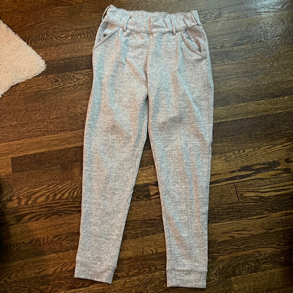 I am selling grey girls sweatpants that are very thick.